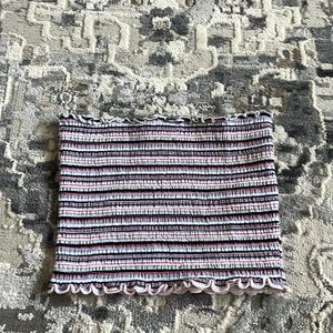 hollister striped tube top